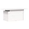 vidaXL Table de jardin blanc 100x50x75 cm bois massif de pin