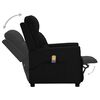 vidaXL Fauteuil de massage Noir Tissu