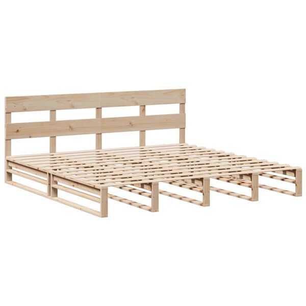 vidaXL Cadre de lit sans matelas 200x200 cm bois massif de pin