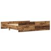 vidaXL Cadre de lit Bois Ancien 203 x 203 x 50 cm Bois d'ing&eacute;nierie