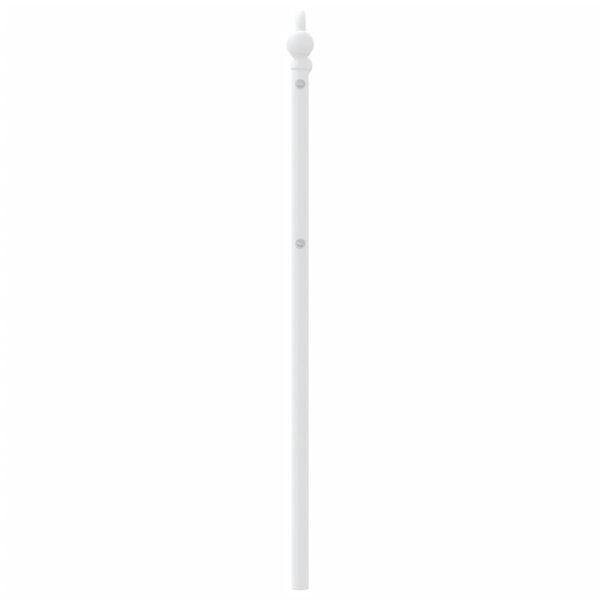 vidaXL T&ecirc;te de lit de remplacement m&eacute;tal blanc 90 cm