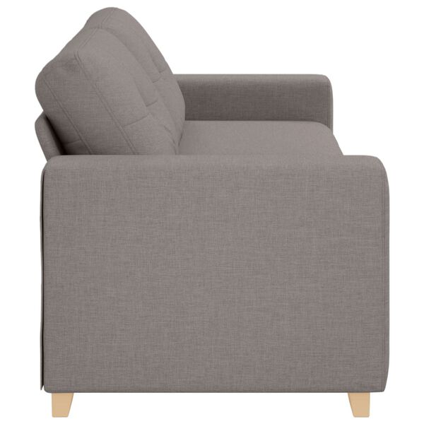 vidaXL Canap&eacute; Taupe Dimensions globales: 221 x 80 x 80 cm (l x P x H)