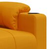 vidaXL Fauteuil de massage Jaune foncé Tissu