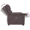vidaXL Fauteuil électrique de massage Marron foncé Tissu