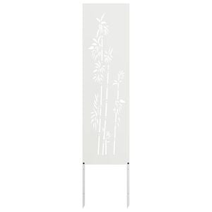 vidaXL &Eacute;cran de confidentialit&eacute; de jardin Floral Blanc 32 x 140 cm