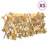 vidaXL Treillis de feuille d'&eacute;rable artificiel extensible 5 pcs