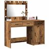 vidaXL Table de Toilette avec tiroir 2 pcs Marron 40 x 41 x 75 cm