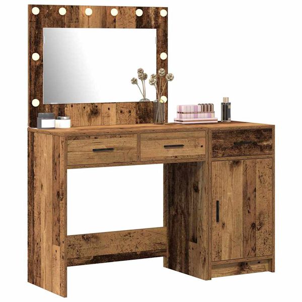 vidaXL Table de Toilette avec tiroir 2 pcs Marron 40 x 41 x 75 cm