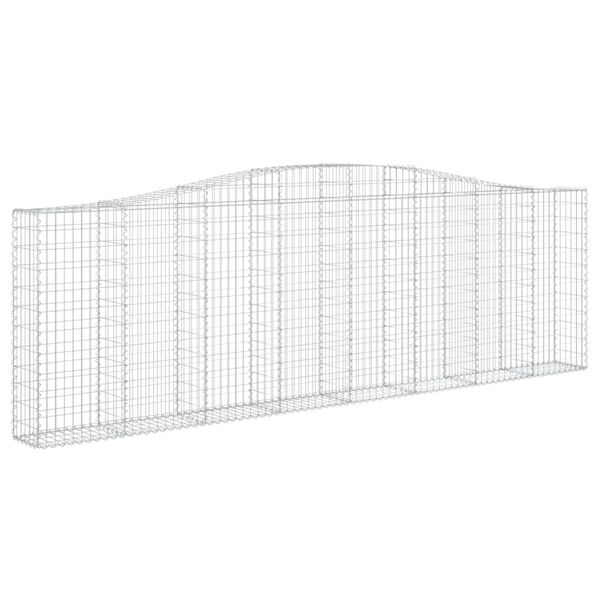vidaXL Paniers &agrave; gabions arqu&eacute;s 20 pcs 400x30x120/140 cm Fer galvanis&eacute;