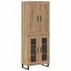vidaXL Haut Armoire Ch&ecirc;ne artisanal 69,5 x 34 x 180 cm