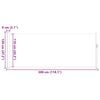 vidaXL Auvent lat&eacute;ral r&eacute;tractable 120 x 300 cm Gris