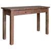 vidaXL Table console bois d'acajou massif 123x42x75 cm