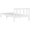 vidaXL Cadre de lit sans matelas blanc bois massif 90x200 cm