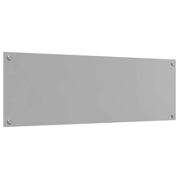 vidaXL Protection de cuisine Gris clair 120 x 40 x 0,6 cm verre trempé