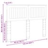 vidaXL T&ecirc;te de lit Gris Sonoma 120 cm Bois d'ing&eacute;nierie