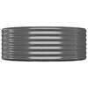 vidaXL Lit surélevé de jardin Acier galvanisé Anthracite