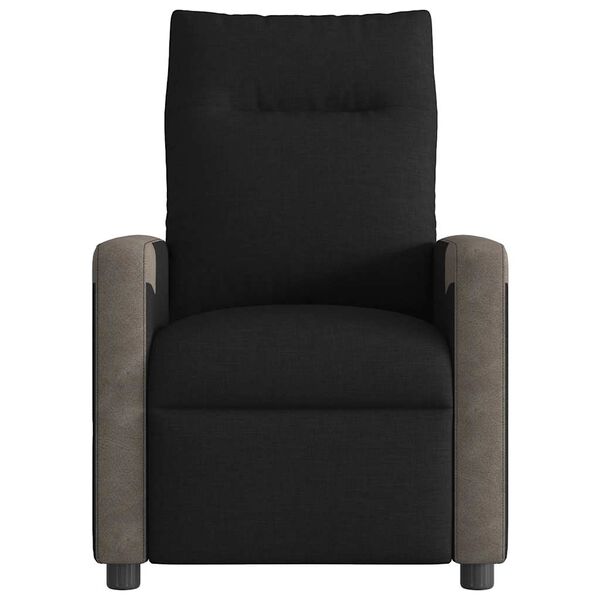 vidaXL Fauteuil de massage inclinable Noir Tissu