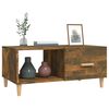 vidaXL Table basse chêne fumé 89,5x50x40 cm bois d'ingénierie