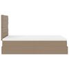 VidaXL Cadre de lit ottoman et matelas cappuccino 120x190cm similicuir