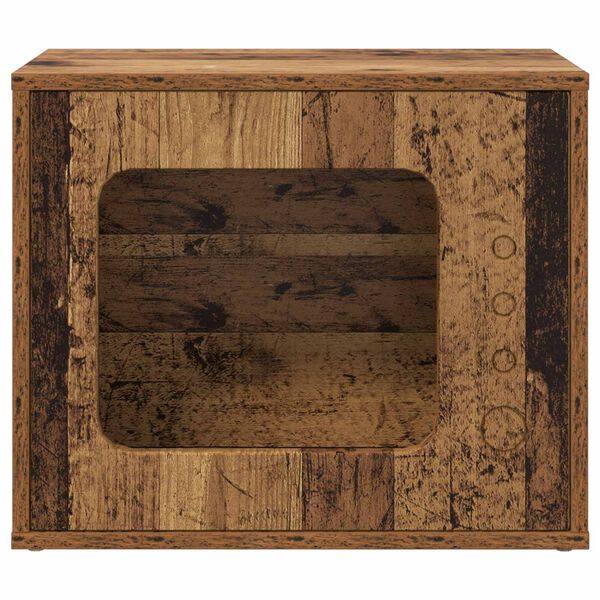 vidaXL Maison pour chat Bois ancien 51 x 30 x 42,5 cm