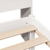 vidaXL Lit bibliothèque sans matelas blanc 90x200cm bois de pin massif