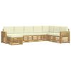 vidaXL Ensemble de canap&eacute;s d'ext&eacute;rieur 8 pcs Blanc et cr&egrave;me