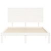 vidaXL Cadre de lit sans matelas blanc 120x200 cm bois de pin massif