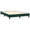 vidaXL Sommier &agrave; lattes de lit et matelas Vert fonc&eacute; 140x190cm Velours