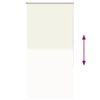 vidaXL Store enrouleur occultant blanc cass&eacute; 65x175cm largeur du tissu