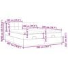 VidaXL Cadre de lit ottoman avec matelas cr&egrave;me 200x200cm tissu