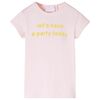 vidaXL T-shirt pour enfants rose p&acirc;le 140