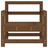 vidaXL Chaises de jardin lot de 2 marron miel bois massif de pin