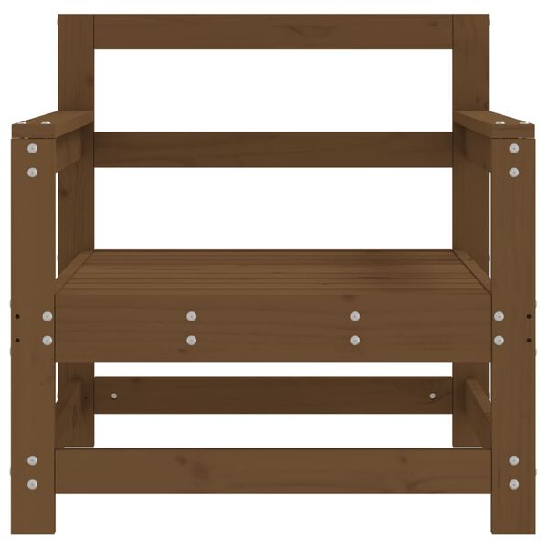 vidaXL Chaises de jardin lot de 2 marron miel bois massif de pin