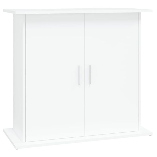 vidaXL Support pour aquarium blanc 81x36x73 cm bois d'ing&eacute;nierie