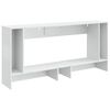 vidaXL Table console Blanc Brillant 155 x 29 x 74 cm Bois d&rsquo;ing&eacute;nierie