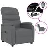 vidaXL Fauteuil inclinable &eacute;lectrique Gris Similicuir