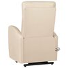 vidaXL Fauteuil de massage Crème Tissu