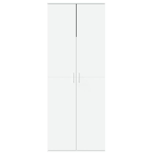 vidaXL Buffet haut blanc 70x35x180 cm bois d'ing&eacute;nierie