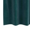 vidaXL Rideaux occultants 2 pcs Vert fonc&eacute; 140 x 175 cm Velours