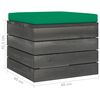 vidaXL Salon palette de jardin 4 pcs avec coussins Bois de pin massif