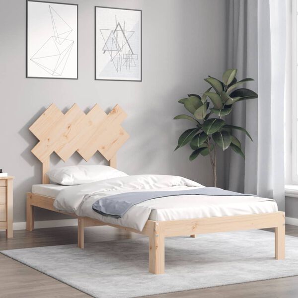 vidaXL Cadre de lit sans matelas 90x200 cm bois de pin massif