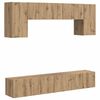 vidaXL Ensemble meuble TV 4 pcs Bois ancien Bois d'ing&eacute;nierie
