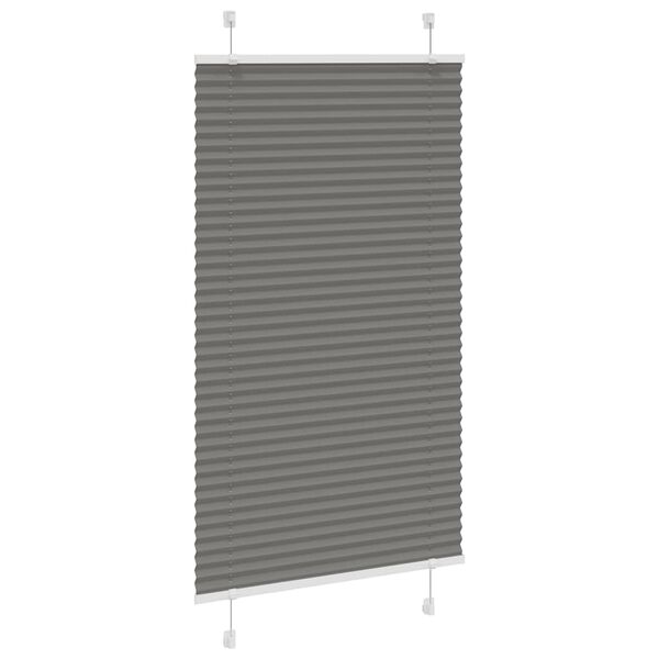 vidaXL Store pliss&eacute; anthracite 70x100 cm largeur du tissu 69,4 cm