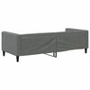 vidaXL Lit de repos sans matelas gris fonc&eacute; 90x190 cm tissu