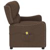 vidaXL Fauteuil de massage inclinable &agrave; 2 places marron tissu