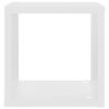 vidaXL &Eacute;tag&egrave;res cube murales 6 pcs Blanc 22x15x22 cm