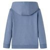 Sweatshirt &agrave; capuche pour enfants bleu m&eacute;lange 140
