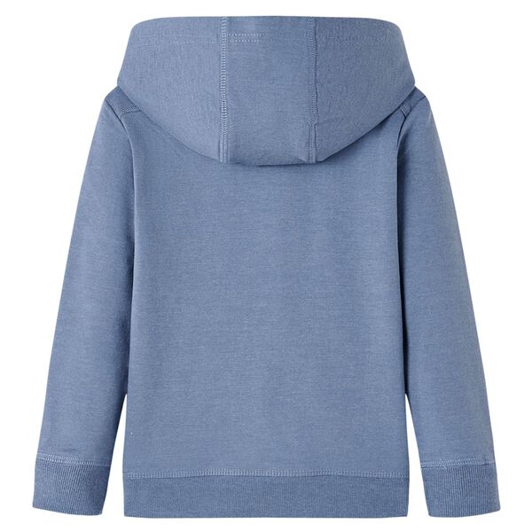 Sweatshirt &agrave; capuche pour enfants bleu m&eacute;lange 140