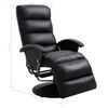 vidaXL Fauteuil inclinable TV Noir Similicuir
