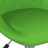 vidaXL Chaises pivotantes &agrave; manger lot de 2 vert similicuir